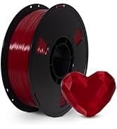 JAREES PLA Filament 1.75mm Ruby Red 1KG, Clog-Free 3D Printer Filament Dimensional Accuracy +/- 0...