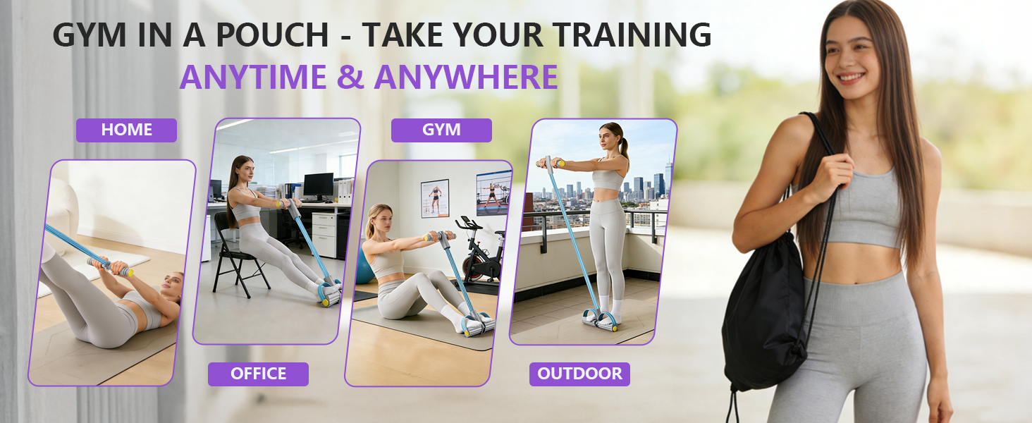 Upgraded Pedal Resistance Band with Handle