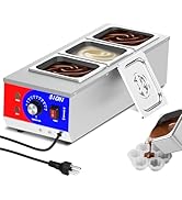 HTTSICHI Chocolate Tempering Machine - Commercial Chocolate Melting Machine w/ 13L Capacity and 8...