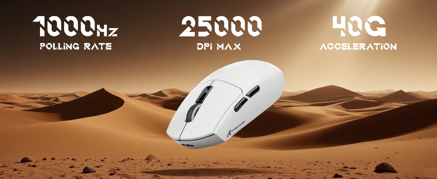 G3 Tri Mode Ultralight Rechargeable Wireless Gaming Mouse Programmable with 25000 DPI