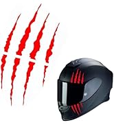 Teybouk Motorcycle Helmet Stickers, Cool DIY Monster Claw Scratched Stickers, Striped Vinyl Water...