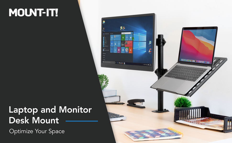 Laptop and Monitor Desk Mount MI-7352LTMN