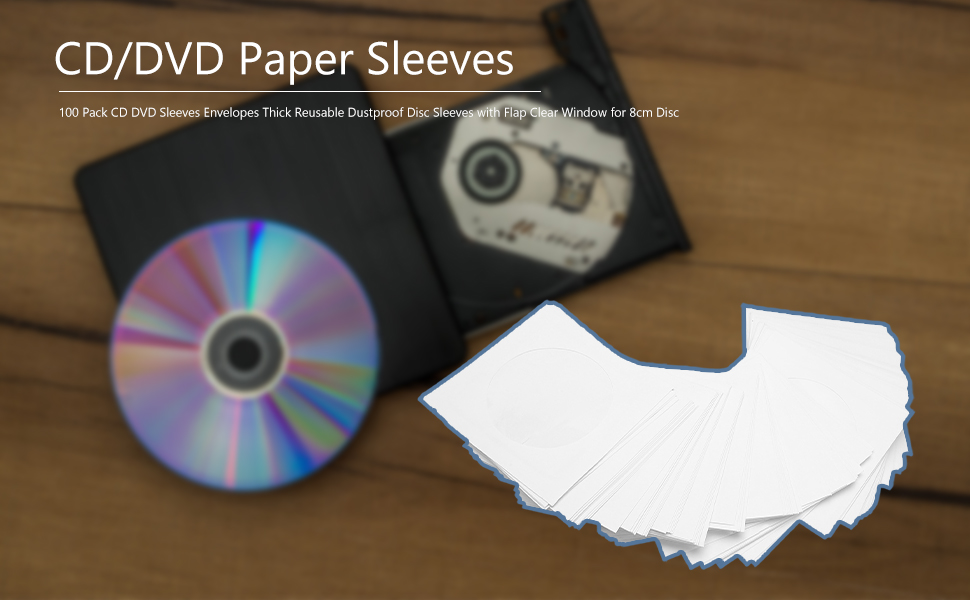 100 Pack CD Sleeves