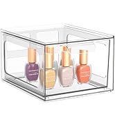 SpaceHacks Stackable Plastic Makeup Organizer Drawers, Acrylic Organizers, Clear Storage Bins wit...