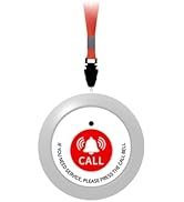 SavvyMate Nurse Call System,Wireless Caregiver Pager Calling System,1000ft, 1 Alert Emergency Cal...