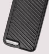 Cuisinel Cast Iron Griddle/Grill + Scraper/Cleaner - Reversible Pre-Seasoned 16.75