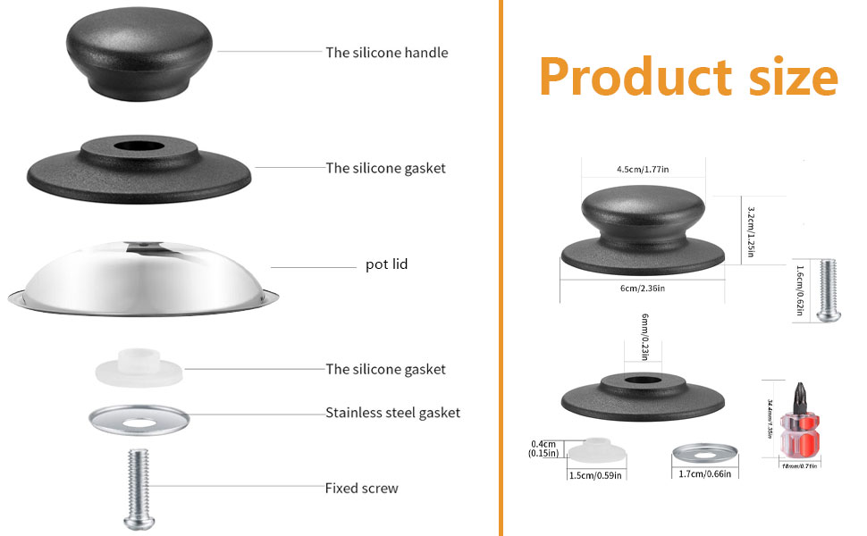 pot knobs replacement