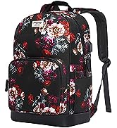 MOSISO 15.6-16 inch 20L Laptop Backpack for Women Girls, Polyester Anti-Theft Stylish Casual Dayp...