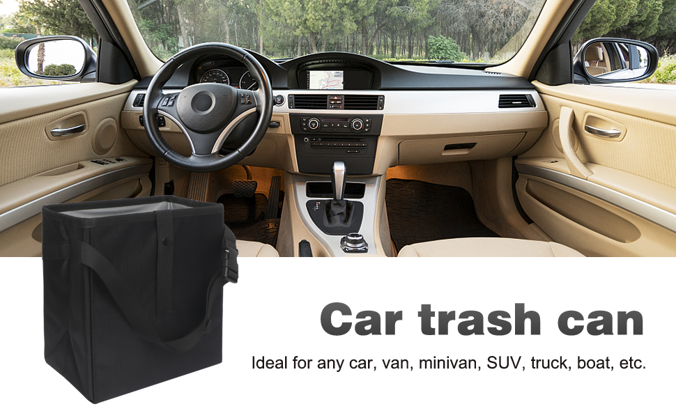 car trash can
