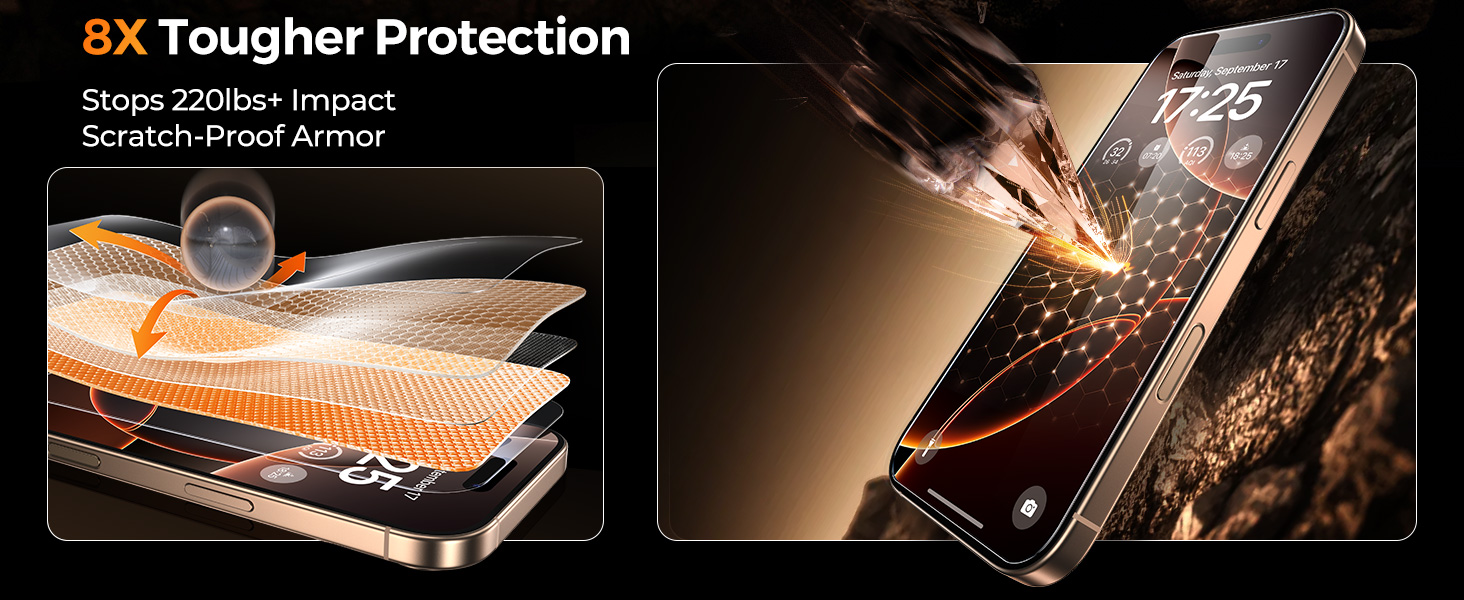 glass screen protector 16 pro