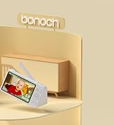 bonoch 2K Baby Monitor with 2 Cameras, 5.5" Split Screen Dual Video Monitor, 240hrs Battery, 1600...