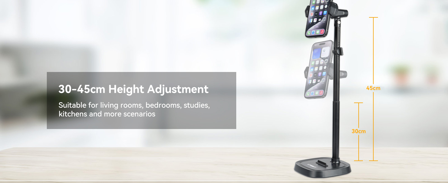 UTEBIT Adjustable Phone Stand for Desk