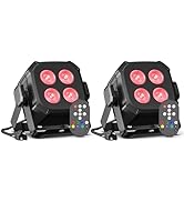 Dazzlingstage Mini Stage Lights, Corded 4 * 8w Led Par Lights, Lightweight RGBW 4 in 1 LED Stage ...