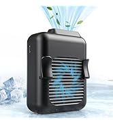 Koonie Portable Waist Fan Rechargeable, Strong Airflow 23H Working Time Hands-free Personal Neckl...