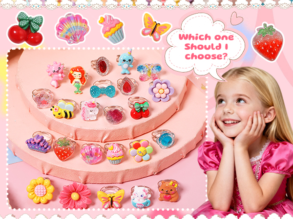 cute rings gift box birthday present christmas gift for 3 4 5 6 7 8 year old
