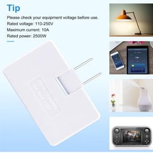 3 Way Flat Wall Plug, AC Flat Wall Outlet Extender Flat Plug Adapter Outlet, Fold-Able Wall Adapter