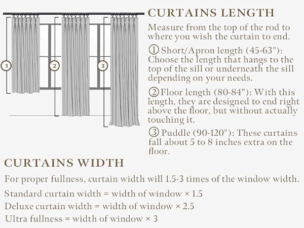 pleated curtains 