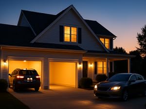 One remote to control two garage doors effortlessly.