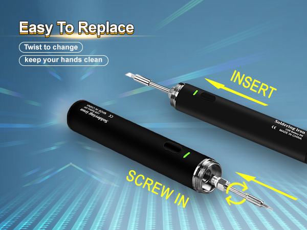 portable soldering iron