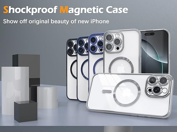 Shockproof Magnetic Case Show off original beauty of new iPhone