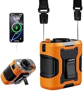 KIMMOO 5 in 1 Portable Turbo Waist Clip Fan, 100 Speeds, Powerful 13500RPM, 24H Cooling, LED Disp...