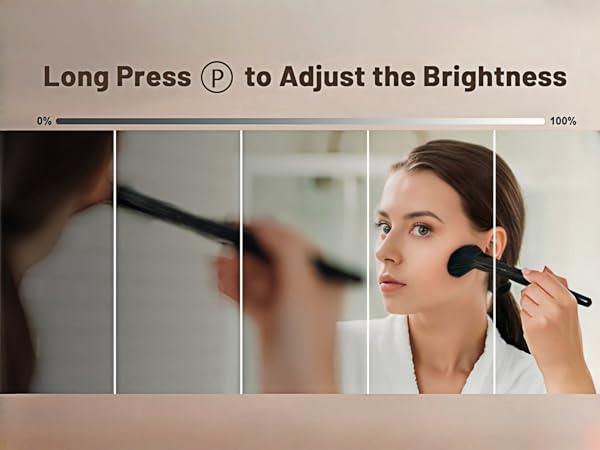 lighted makeup mirror