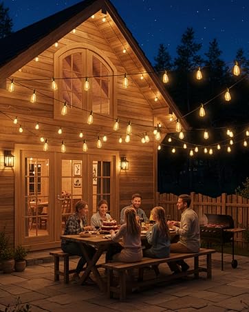 solar outdoor string lights