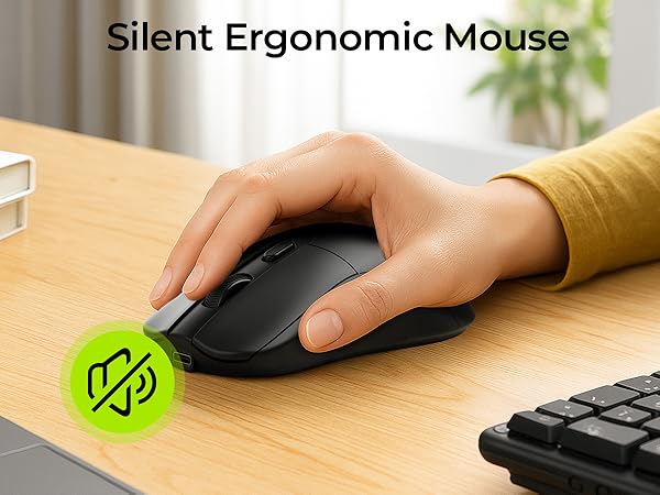 ergonomic mouse and keyboard