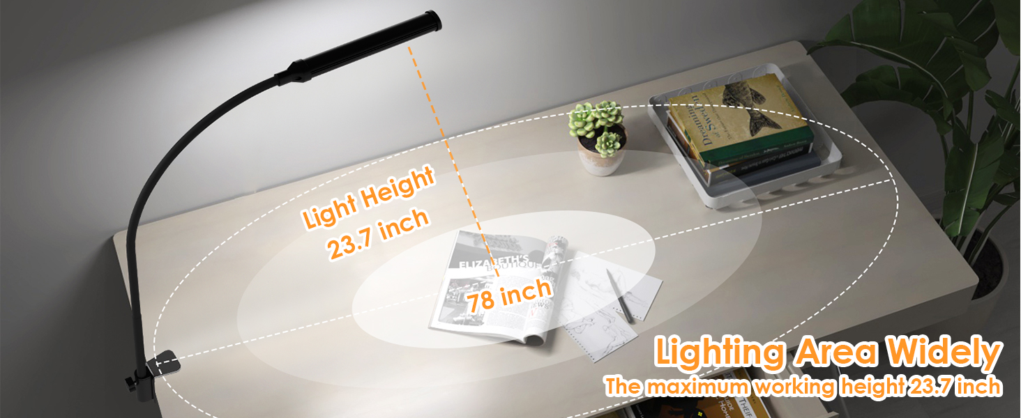 eye caring architect desk light table lamp with clamp