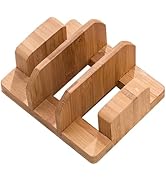 Kunovo Bamboo Pot Lid Holder,Cutting Board Organizer,Baking Sheet/Pan Organizer Rack for Cabinet ...