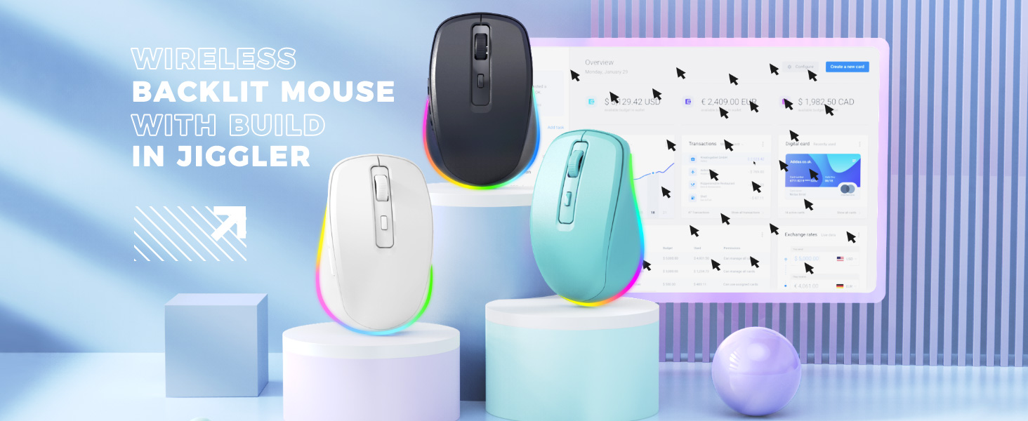 white wireless mouse