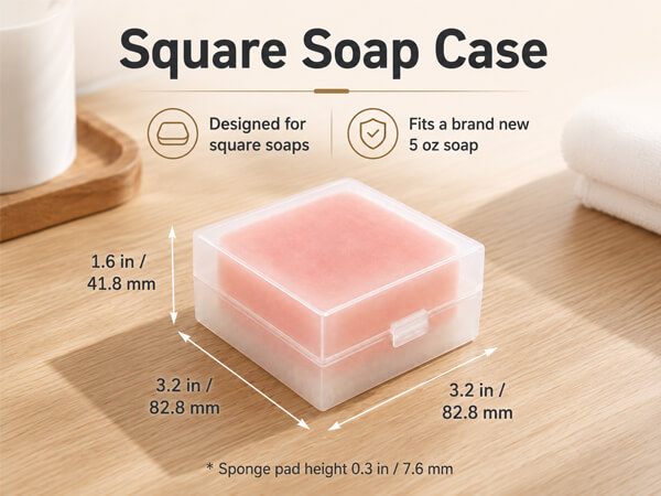 square soap holder
