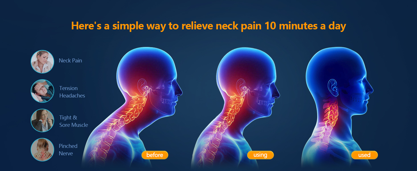 Cervical Neck traction device is the ideal neck and shoulder relaxer for neck pain relief.