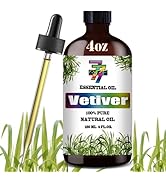 Vetiver Essential Oil (4 oz/120 ml) — Vetiver Oils for Aromatherapy, diffusers, humidifiers, Home...