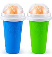 Tgosomt 2Pack Slushie Maker Cup, Quick Magic Squeeze Smoothies Cup, DIY Frozen Slushy Cups, Juice...