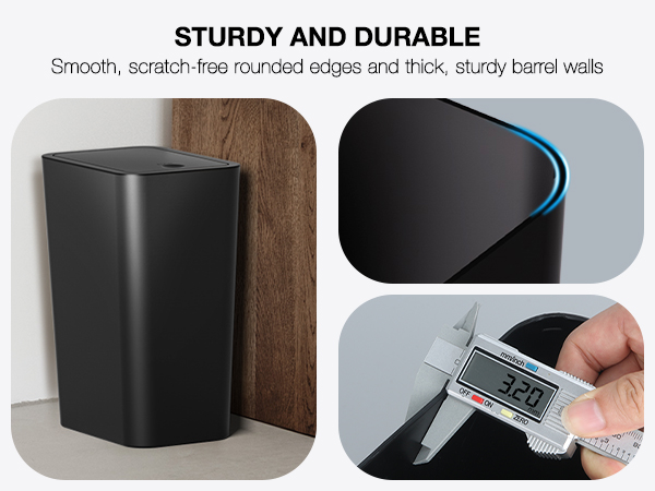bathroom garbage can with a lid