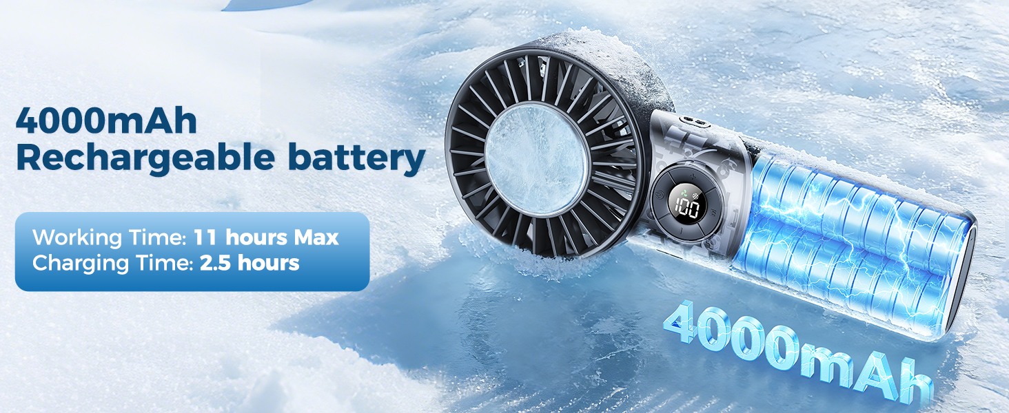 4000mAh Rechargeable battery