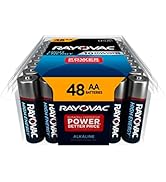 Rayovac AA Batteries, Double A Battery Alkaline, 48 Count