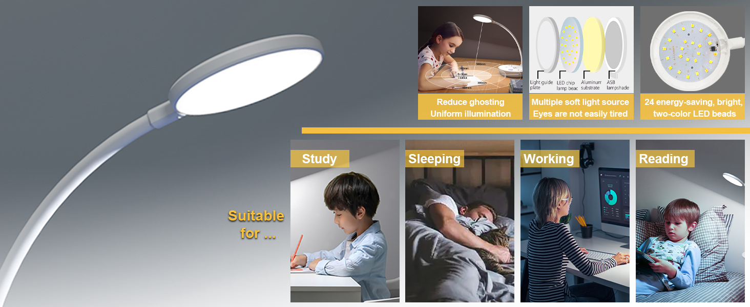 Small White Desk Lamp 005