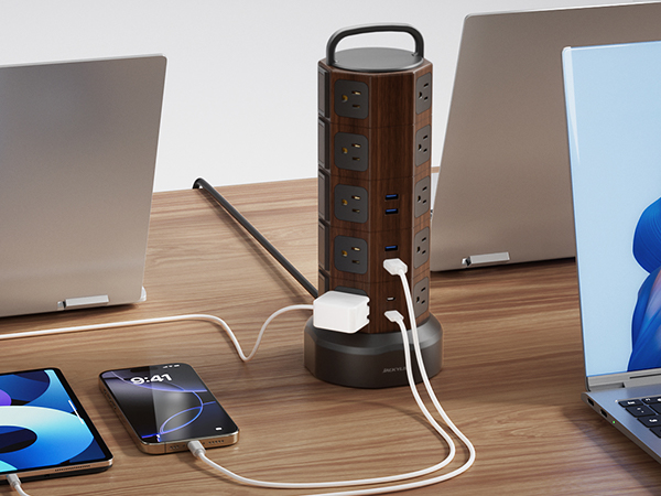 office supplies power strip tower