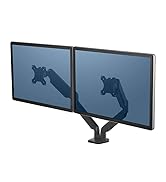 Fellowes Platinum Series Adjustable Dual Monitor Arm (8042501), Black
