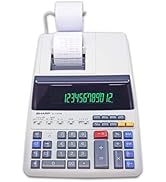 Sharp EL-1197PIII Heavy Duty Color Printing Calculator with Clock and Calendar