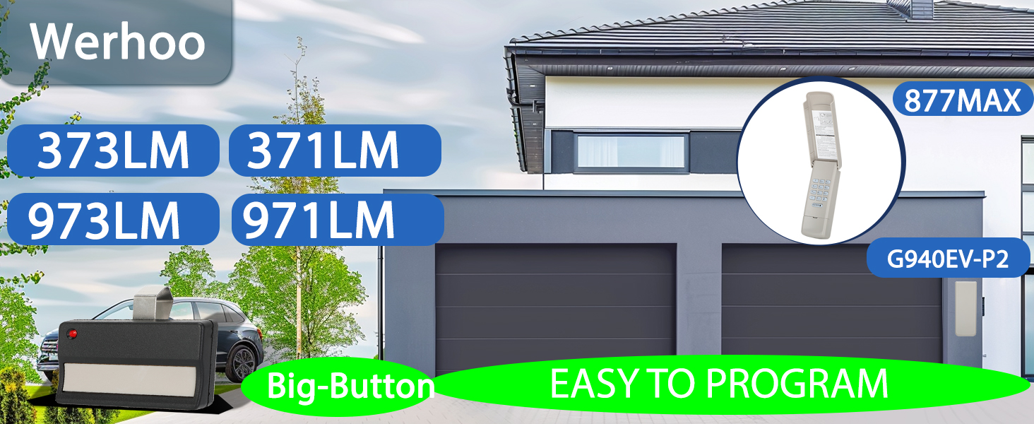 371lm garage door opener remote