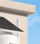 ANRAN Solar Security Cameras Wireless Outdoor,2K Cameras for Home Security with Fixed Solar Panel...