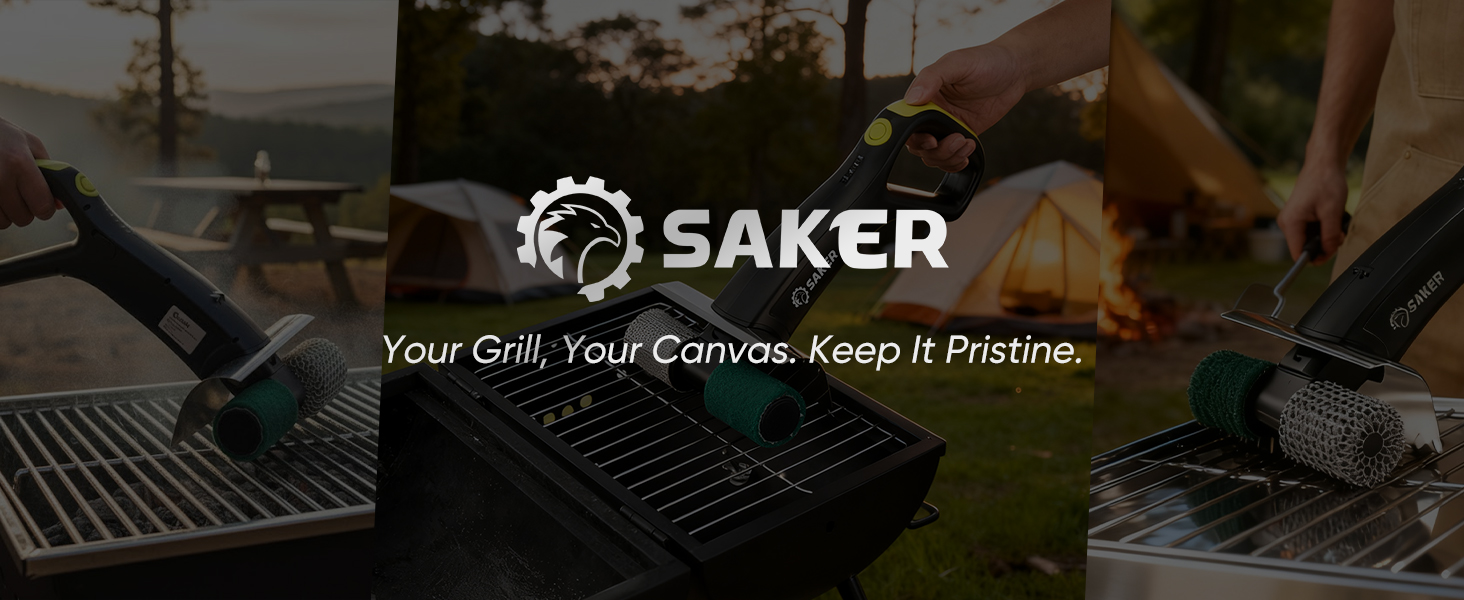 Saker Electric Grill Brush