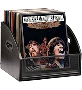 WeGXY Record Storage, Album Storage For Vinyl Records, 12 Inch Record Crate, Vinyl Record Storage...