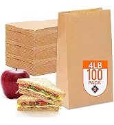  Brown Paper Snack Bags