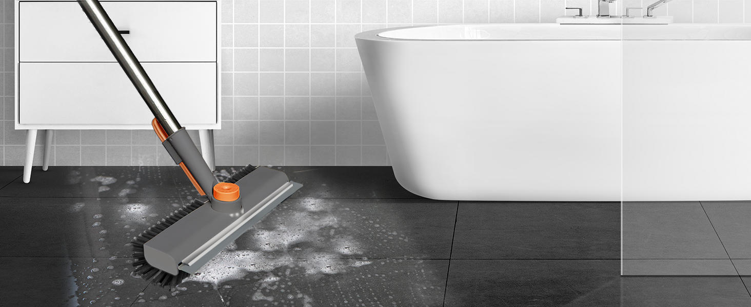 scrub brush with long handle