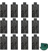 VIKOS Products Cat Litter Box Replacement Filters Compatible with Pet Zone Semi, 12-Pack Carbon C...