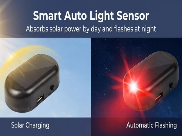 solar car security light
